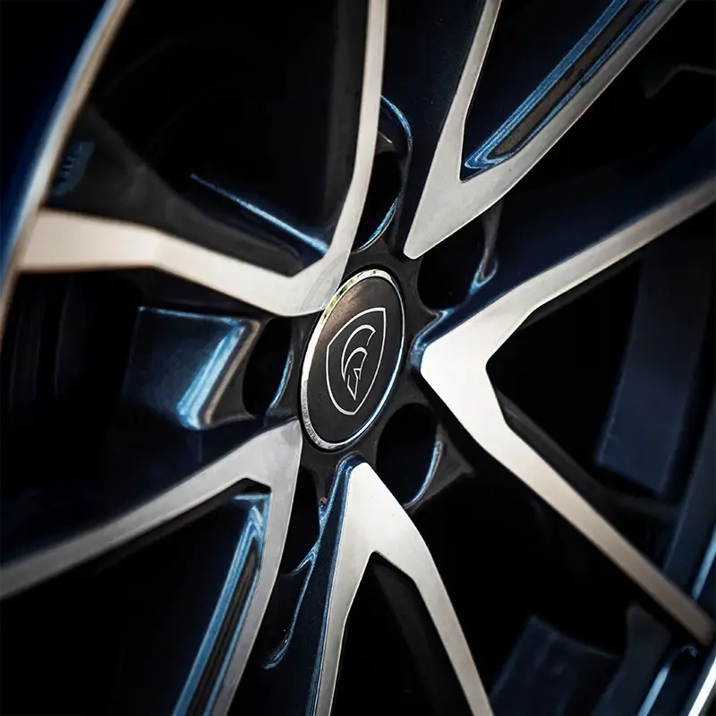 ARES Modena logo on a car wheel rim